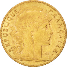 FRANCE, Marianne, 10 Francs, 1906, Paris, KM #846, VF(30-35), Gold, Gadoury...
