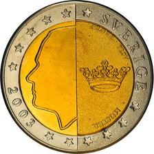 Moneta, Svezia, 2 Euro, 2003, Proof, FDC, Bi-metallico