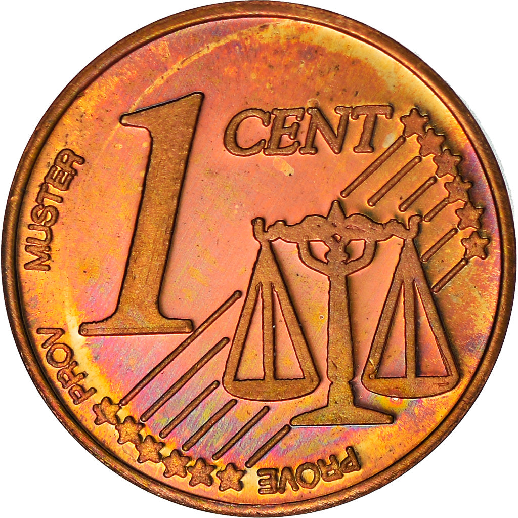 Latvia, Fantasy euro patterns, Euro Cent, 2004, Proof, MS(65-70), Copper Plated