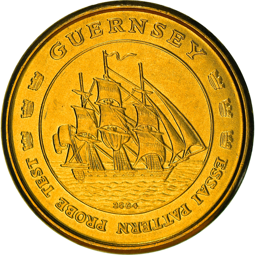 Moneta, Guernsey, 50 Euro Cent, 2004, Proof, FDC, Ottone