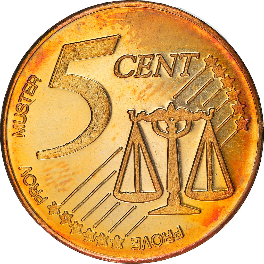 Lithuania, Fantasy euro patterns, 5 Euro Cent, 2004, Proof, STGL, Copper Plated