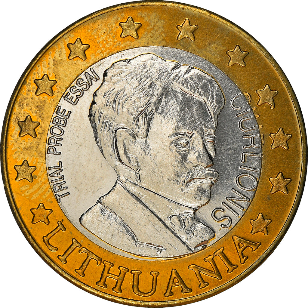 Lituania, Fantasy euro patterns, 2 Euro, 2004, Proof, FDC, Bi-metallico