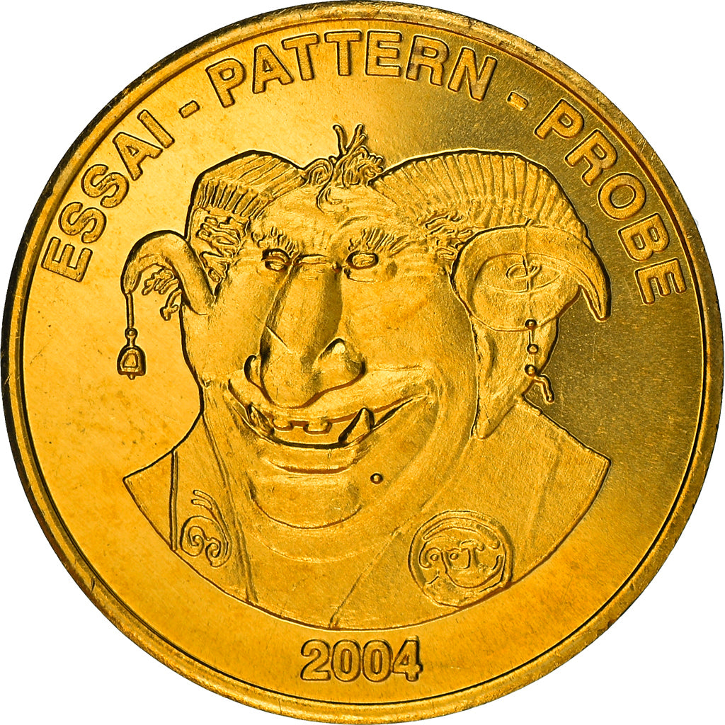 Iceland, Fantasy euro patterns, 20 Euro Cent, 2004, Proof, MS(65-70), Brass