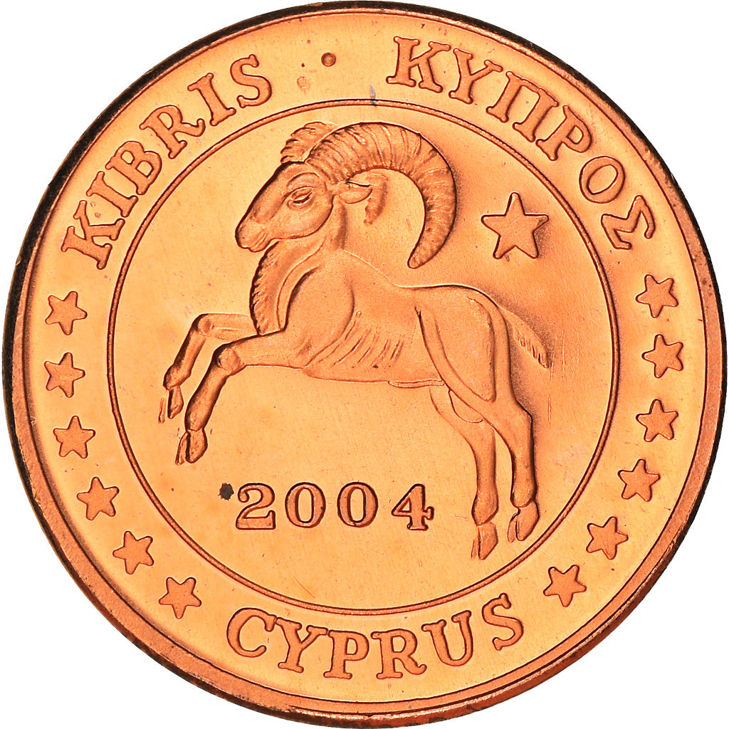 Cyprus, Fantasy euro patterns, 5 Euro Cent, 2004, Proof, MS(65-70), Copper