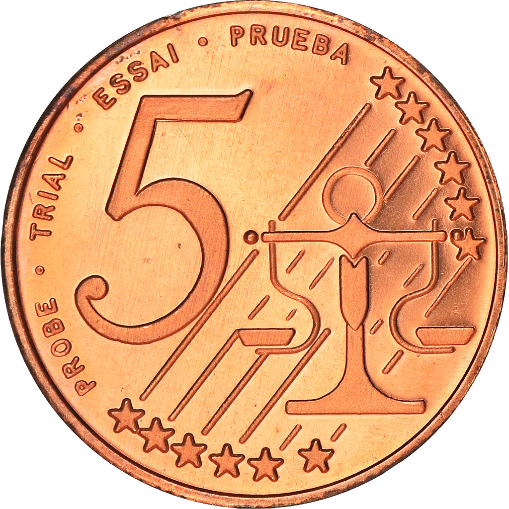 Cyprus, Fantasy euro patterns, 5 Euro Cent, 2004, Proof, MS(65-70), Copper
