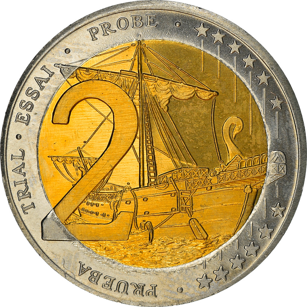 Cyprus, Fantasy euro patterns, 2 Euro, 2004, Proof, MS(65-70), Bi-Metallic