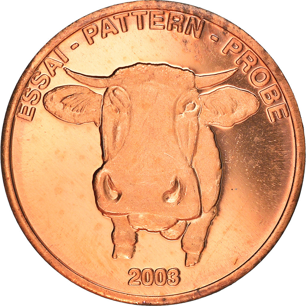 Zwitserland, Fantasy euro patterns, 2 Euro Cent, 2003, Proof, FDC, Tin