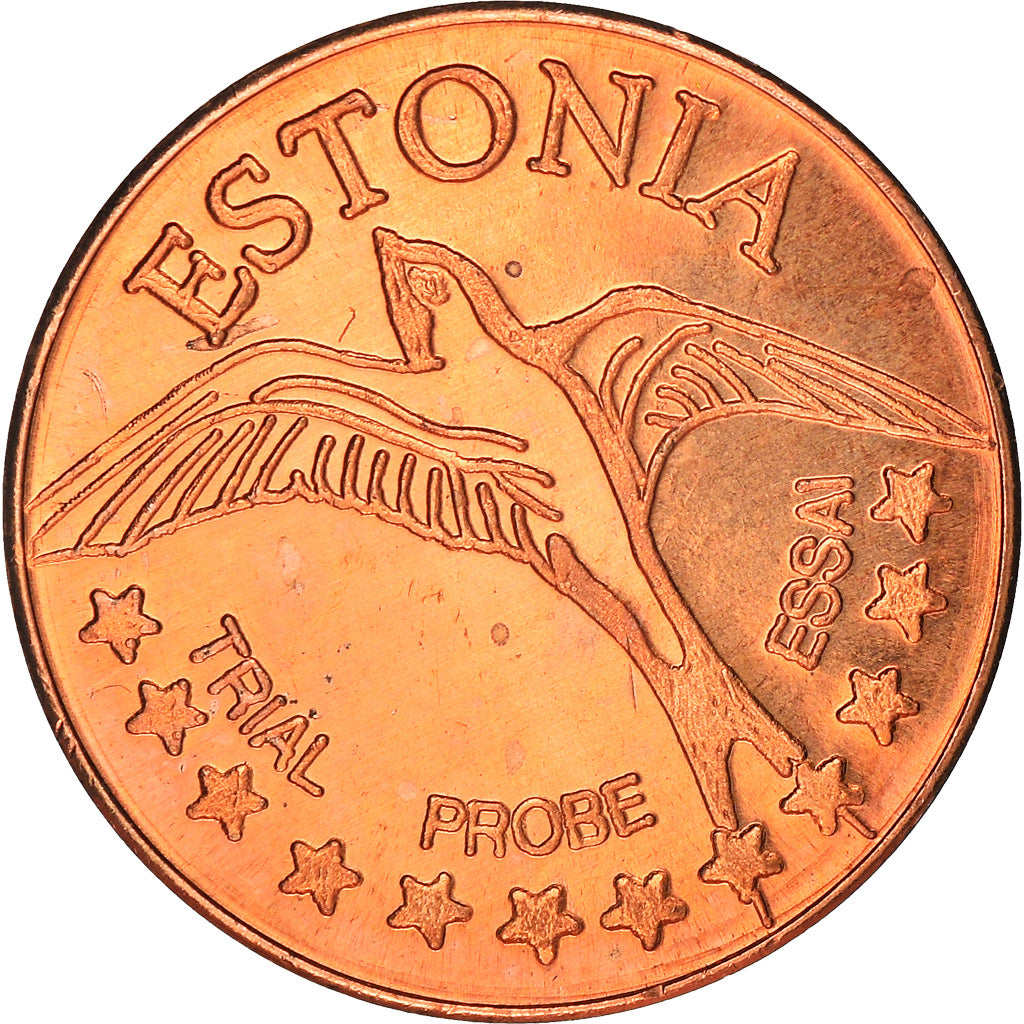 Estonia, Fantasy euro patterns, 2 Euro Cent, 2004, Proof, FDC, Cobre chapado en