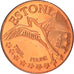 Estonia, Fantasy euro patterns, 2 Euro Cent, 2004, Proof, FDC, Copper Plated