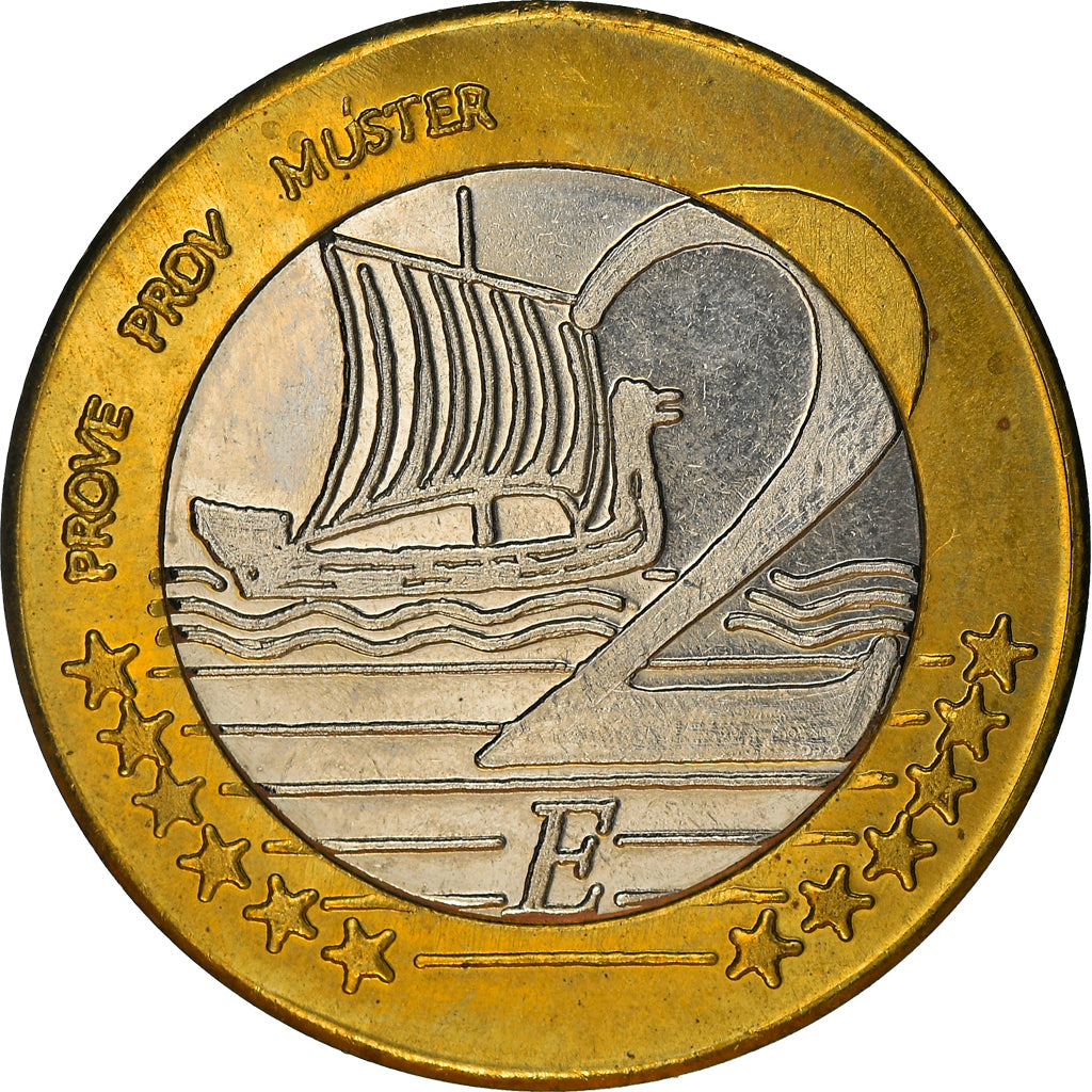 Estonia, Fantasy euro patterns, 2 Euro, 2004, Proof, MS(65-70), Bi-Metallic