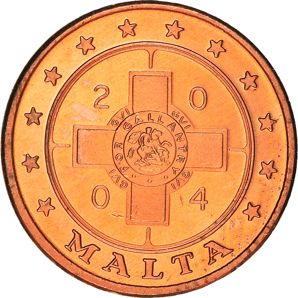 Coin, Malta, Fantasy euro patterns, 2 Cents, 2004, Proof, MS(65-70), Copper