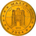 Moneta, Malta, Fantasy euro patterns, 10 Cents, 2004, Proof, MS(65-70), Mosiądz