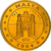 Coin, Malta, Fantasy euro patterns, 10 Cents, 2004, Proof, MS(65-70), Brass