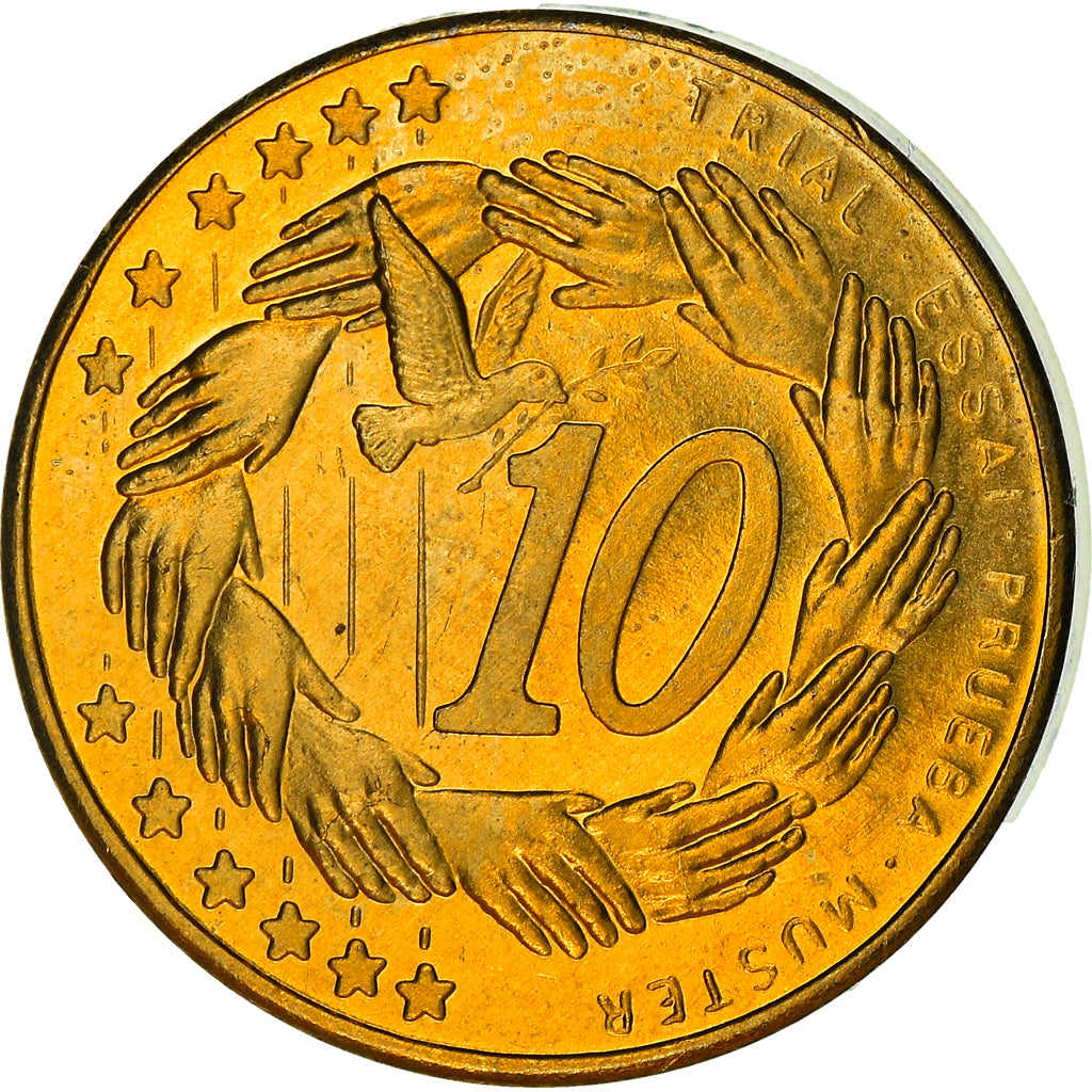 Coin, Malta, Fantasy euro patterns, 10 Cents, 2004, Proof, MS(65-70), Brass