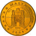 Coin, Malta, Fantasy euro patterns, 20 Cents, 2004, Proof, MS(65-70), Brass