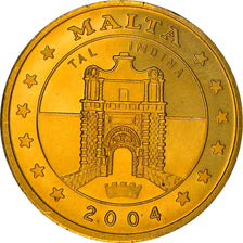 Coin, Malta, Fantasy euro patterns, 50 Cents, 2004, Proof, MS(65-70), Brass