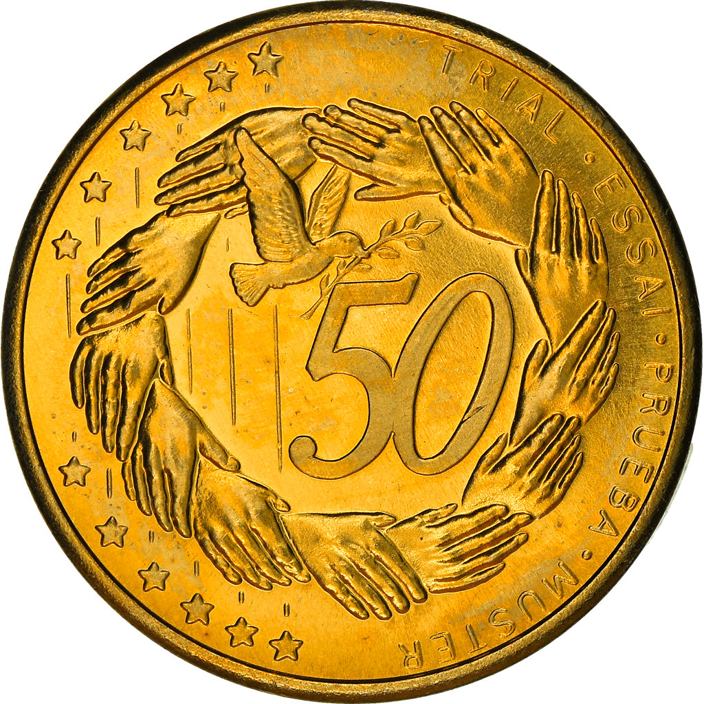 Coin, Malta, Fantasy euro patterns, 50 Cents, 2004, Proof, MS(65-70), Brass