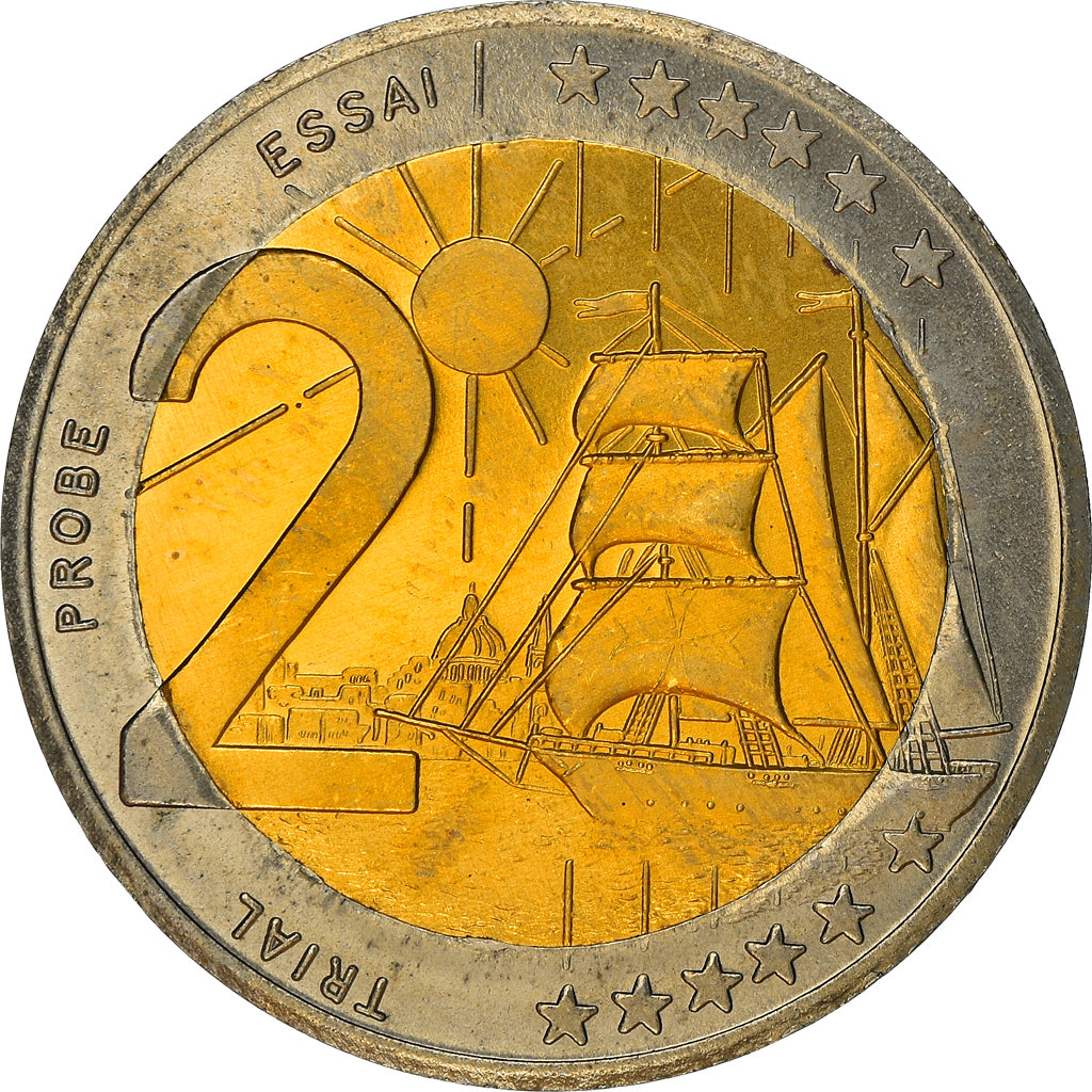 Moeda, Malta, Fantasy euro patterns, 2 Euro, 2004, Proof, MS(65-70), Bimetálico