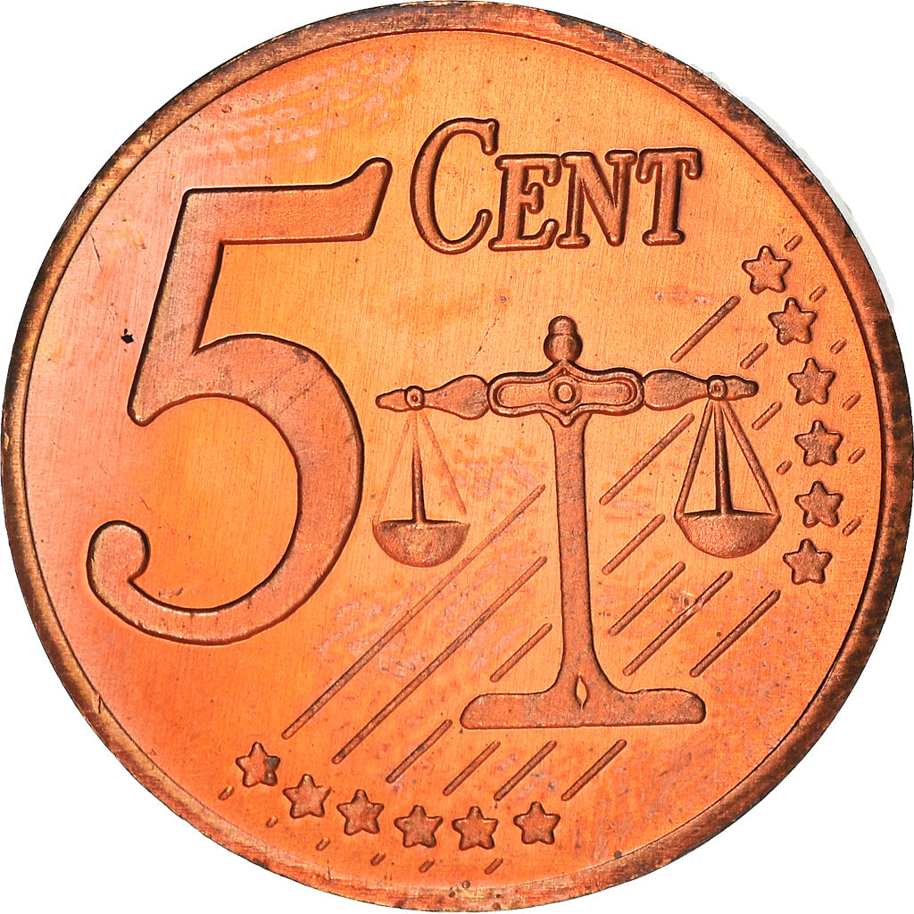 United Kingdom, Fantasy euro patterns, 5 Euro Cent, 2002, Proof, STGL, Copper