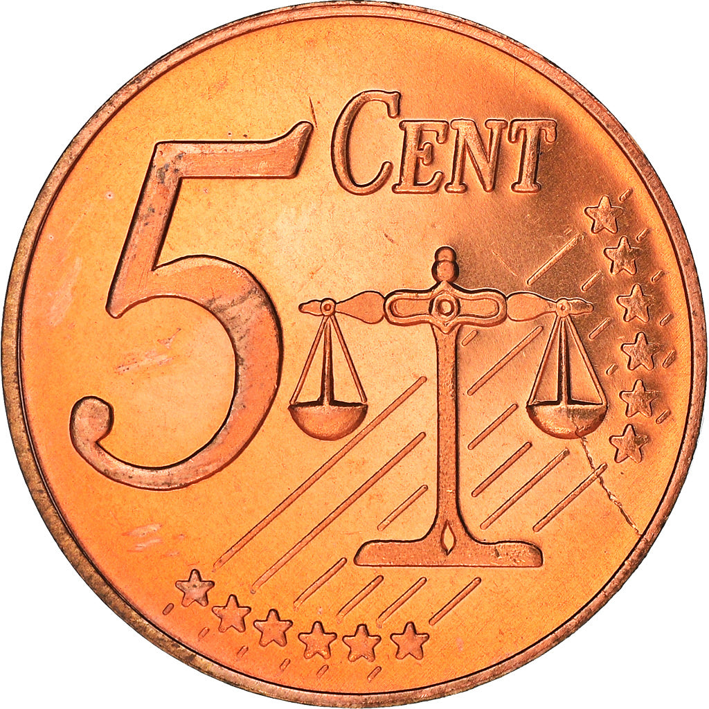 Regno Unito, Fantasy euro patterns, 5 Euro Cent, 2003, Proof, FDC, Acciaio