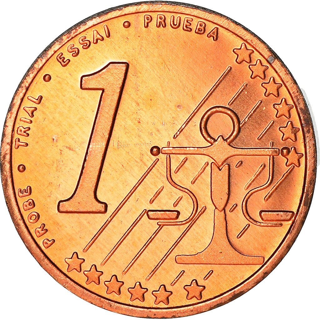 Polska, Fantasy euro patterns, Euro Cent, Frédéric Chopin, 2004, Proof