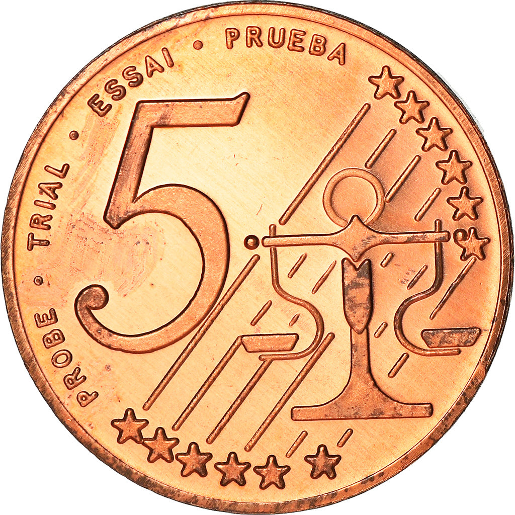 Polonia, Fantasy euro patterns, 5 Euro Cent, Frédéric Chopin, 2004, Proof
