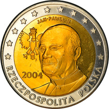 Poland, Fantasy euro patterns, 2 Euro, Jean-Paul II, 2004, Proof, MS(65-70)