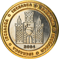 Romania, Fantasy euro patterns, 1 Euro, 2004, Proof, MS(65-70), Bi-Metallic