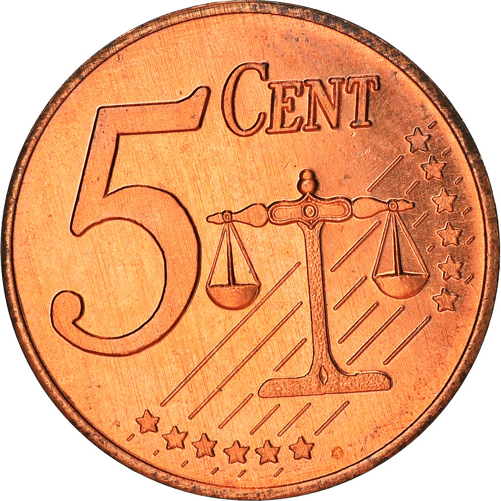 Dinamarca, Fantasy euro patterns, 5 Euro Cent, 2002, Proof, FDC, Cobre chapado