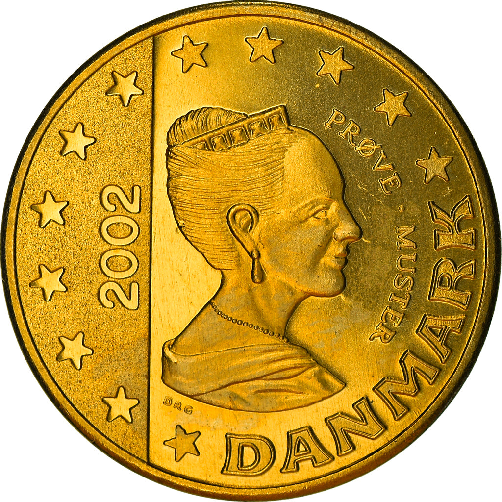 Danimarca, Fantasy euro patterns, 50 Euro Cent, 2002, Proof, FDC, Ottone