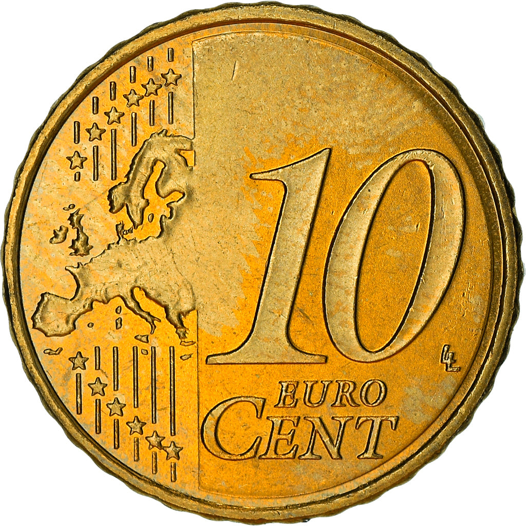 Andorra, 10 Euro Cent, 2014, UNZ, Messing, KM:523
