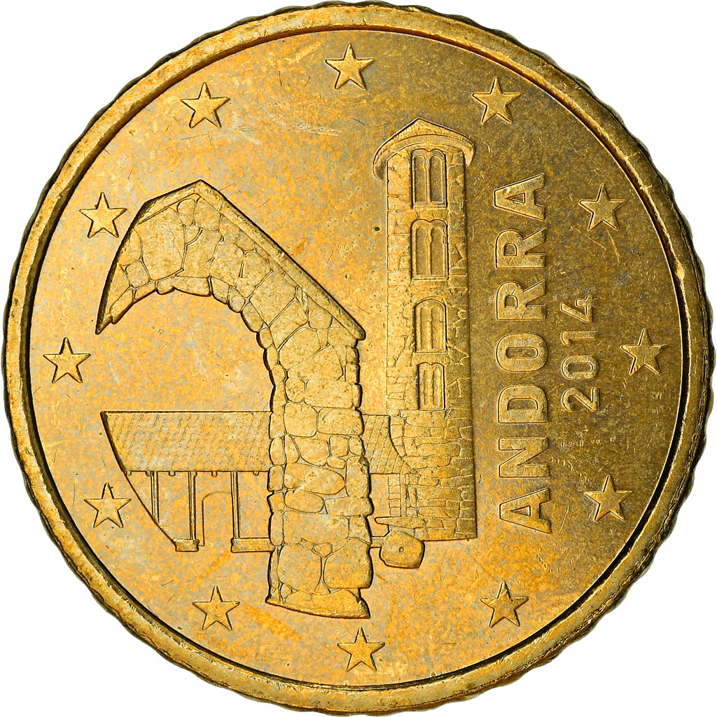 Andorra, 50 Euro Cent, 2014, SPL, Ottone, KM:525
