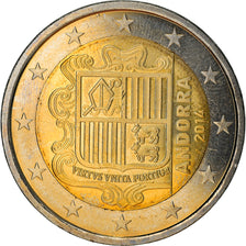 Andorra, 2 Euro, 2014, UNZ, Bi-Metallic, KM:New