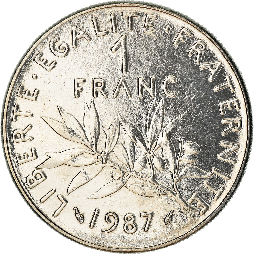 Monnaie, France, Semeuse, Franc, 1987, Paris, BU, SPL+, Nickel, Gadoury:474