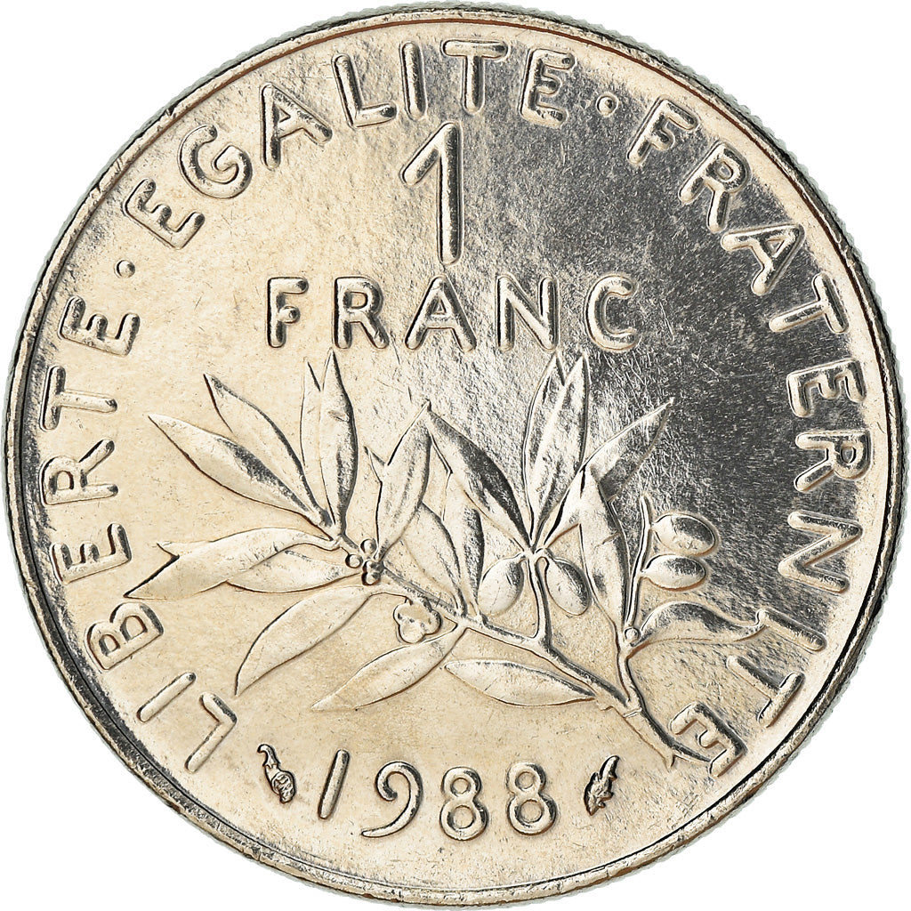 Monnaie, France, Semeuse, Franc, 1988, Paris, SPL+, Nickel, Gadoury:474