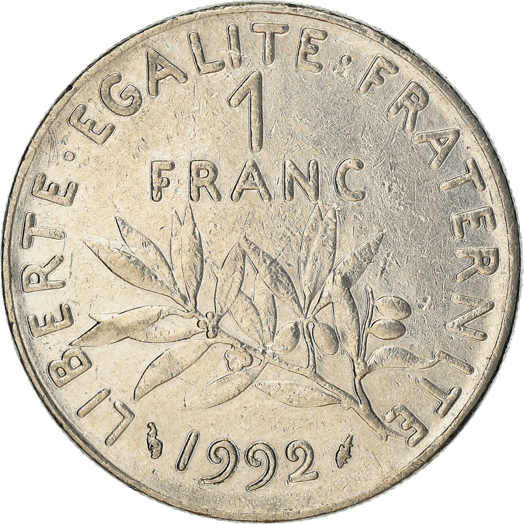 Munten, Frankrijk, Semeuse, Franc, 1992, ZF, Nickel, KM:925.2, Gadoury:474