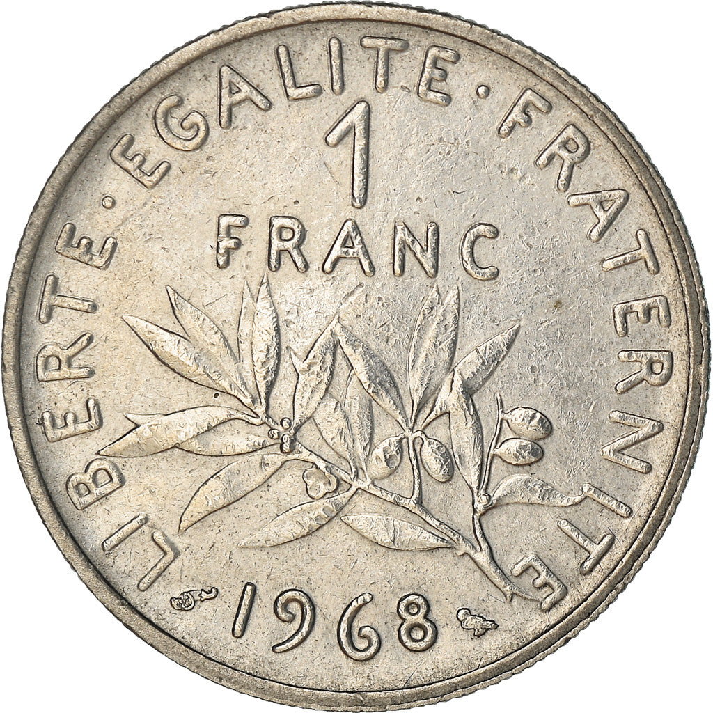 Munten, Frankrijk, Semeuse, Franc, 1968, Paris, ZF+, Nickel, KM:925.1