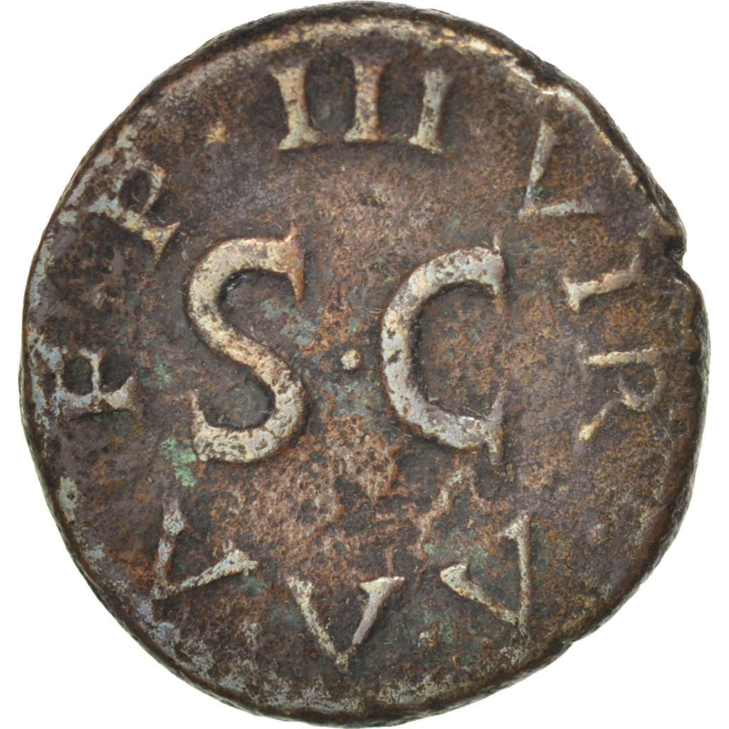 Augustus, Quadrans, Rome, EF(40-45), Bronze, RIC #420, 2.99