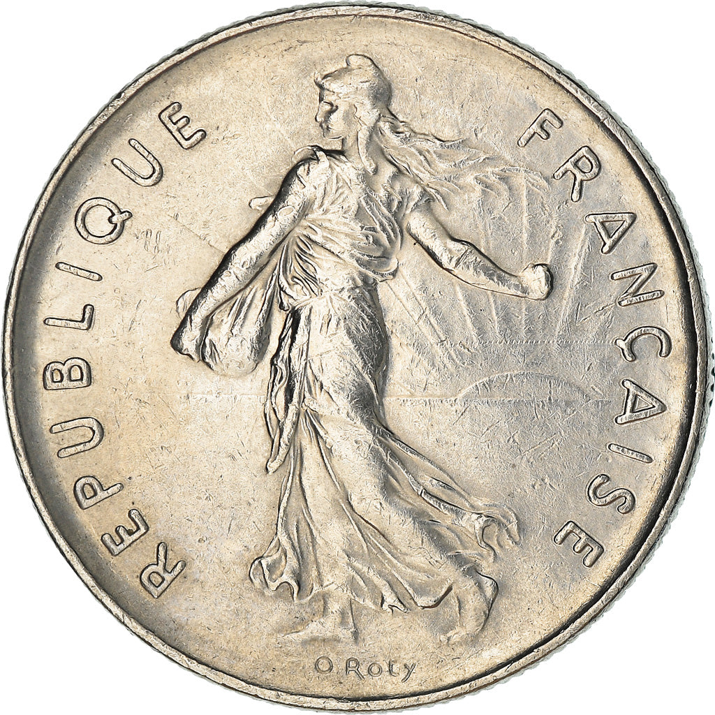 Coin, France, Semeuse, 5 Francs, 1990, Paris, AU(55-58), Nickel Clad