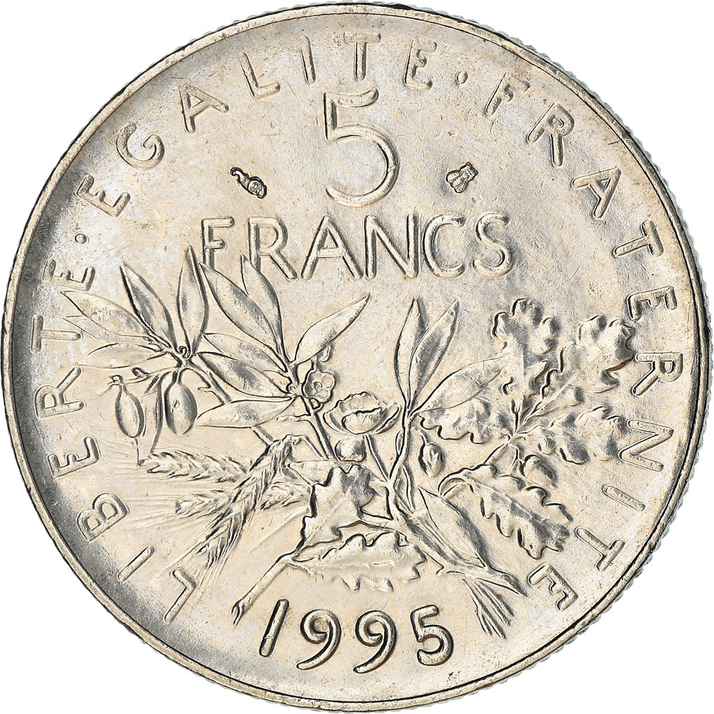 Monnaie, France, Semeuse, 5 Francs, 1995, Paris, SUP, Nickel Clad Copper-Nickel