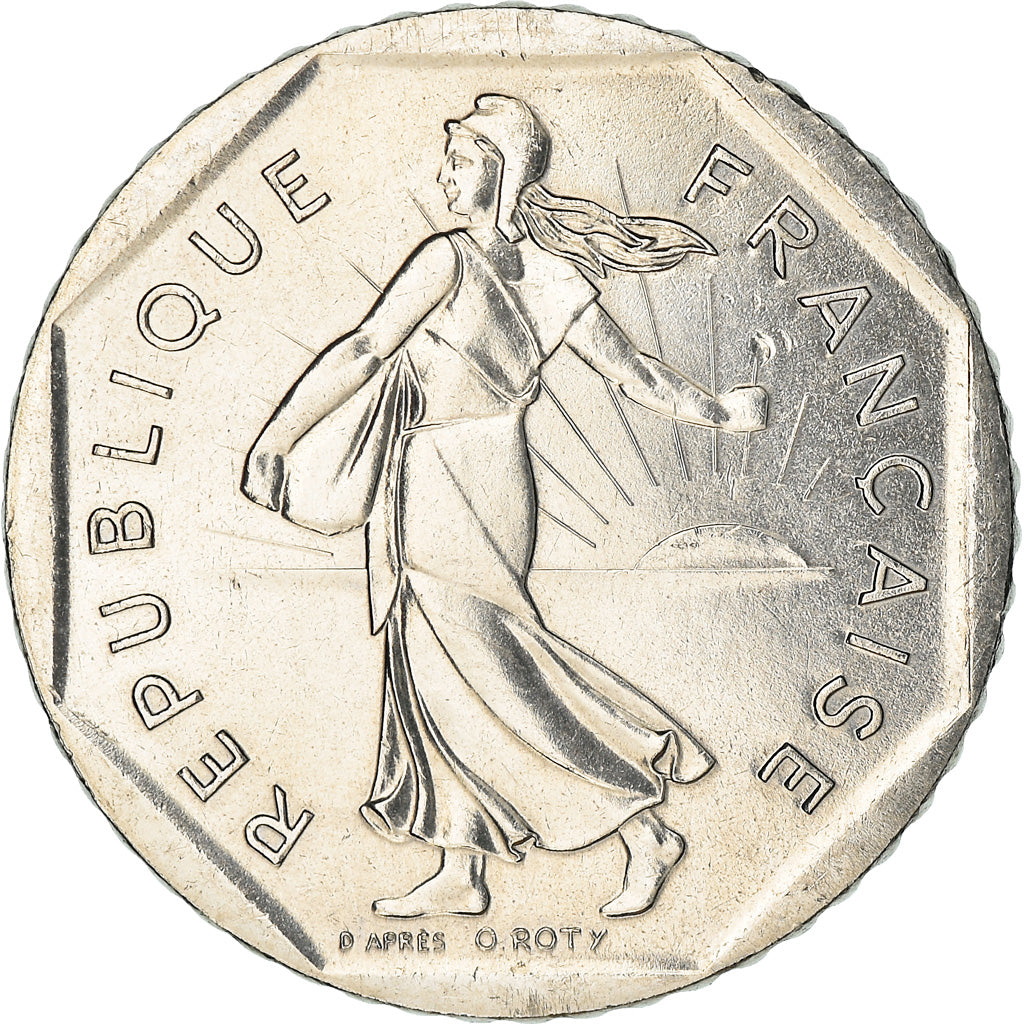 Munten, Frankrijk, Semeuse, 2 Francs, 1992, PR, Nickel, KM:942.1, Gadoury:547