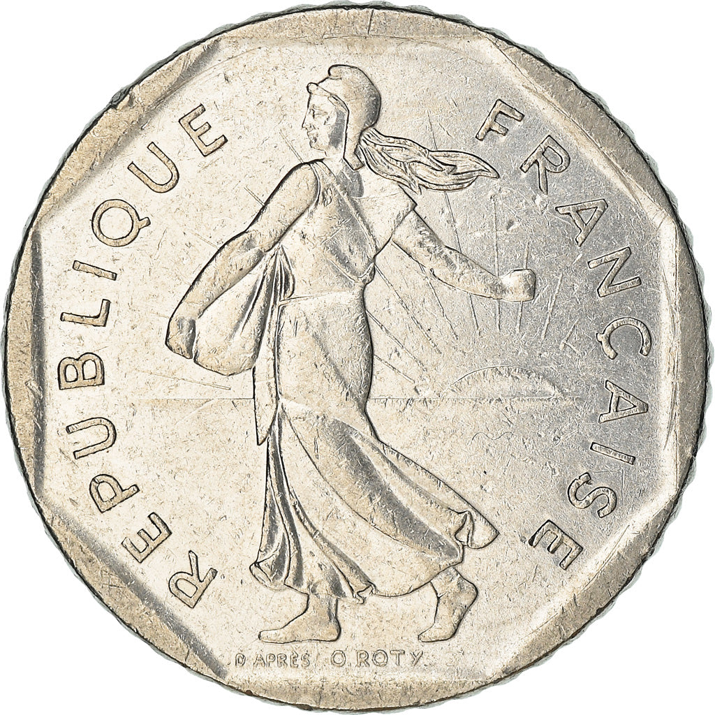 Moneta, Francia, Semeuse, 2 Francs, 1987, BB+, Nichel, KM:942.1, Gadoury:547