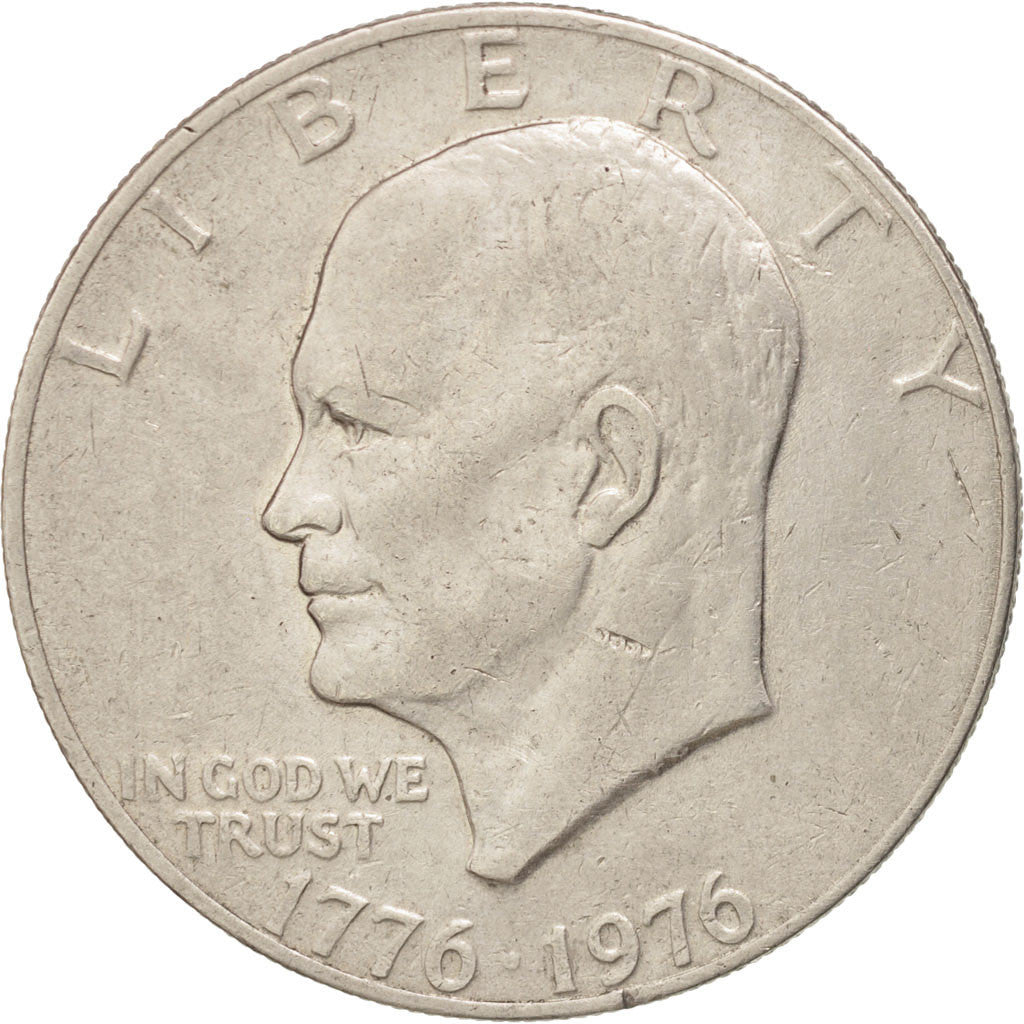 UNITED STATES, Eisenhower Dollar, Dollar, 1976, U.S. Mint, KM #206, AU(50-53),..