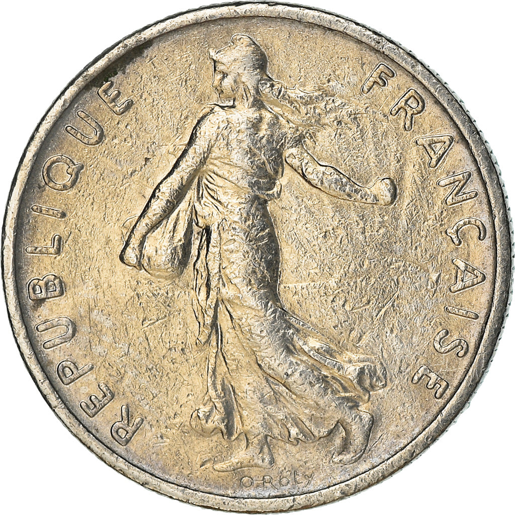 Moneda, Francia, Semeuse, 1/2 Franc, 1967, Paris, MBC+, Níquel, KM:931.1