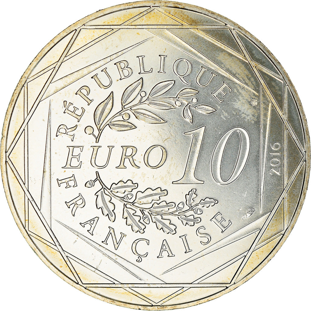 France, 10 Euro, Le Petit Prince No 4/24, 2016, FDC, MS(65-70), Silver