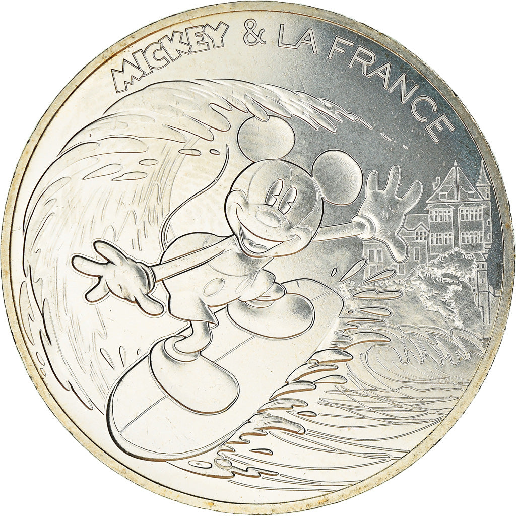 Francia, Monnaie de Paris, 10 Euro, Mickey (Biarritz), 2018, Paris, FDC, Argento