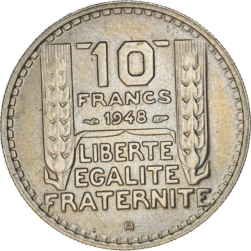 Monnaie, France, Turin, 10 Francs, 1948, Beaumont - Le Roger, SUP