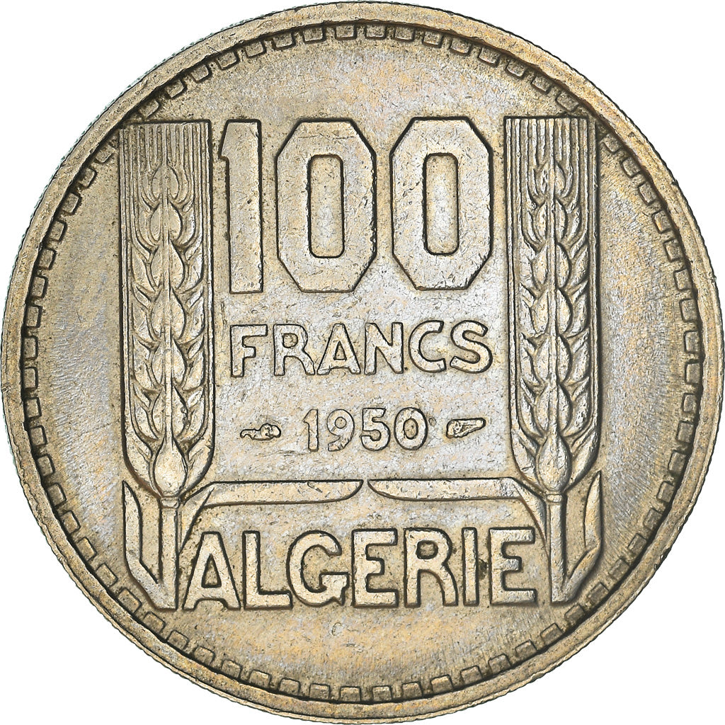Coin, Algeria, 100 Francs, 1950, Paris, MS(60-62), Copper-nickel, KM:93
