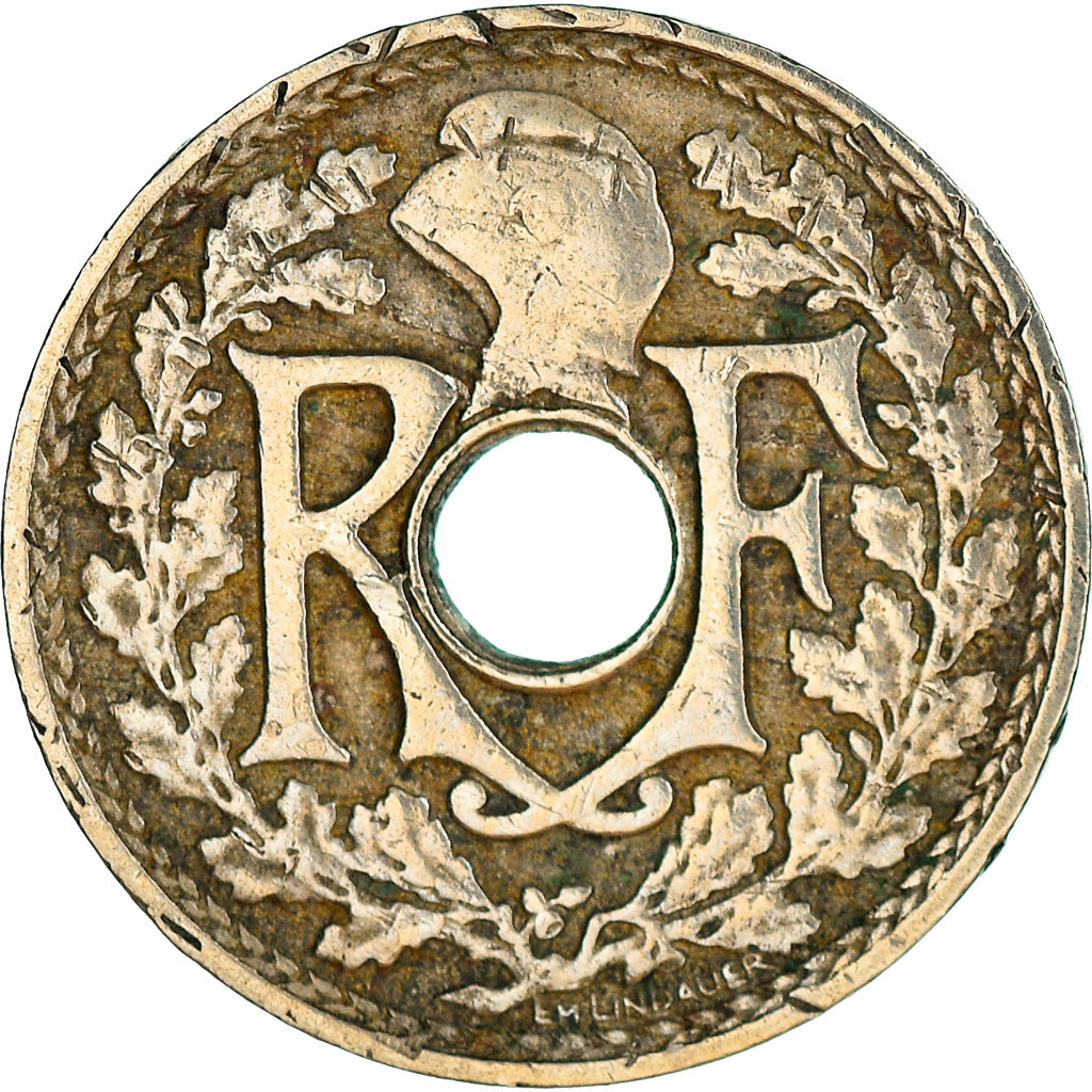 Moneta, Francia, Lindauer, 5 Centimes, 1922, BB, Rame-nichel, KM:875