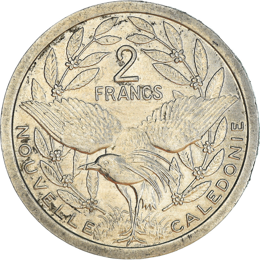 Coin, New Caledonia, 2 Francs, 1991, Paris, MS(60-62), Aluminum, KM:14